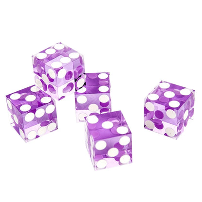 5pcs High-grade Acrylic Transparent Dice Set