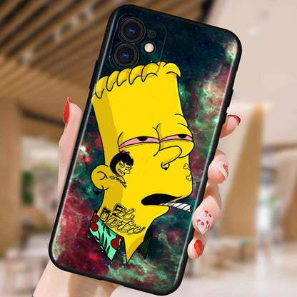 Silicone iPhone Case of The Simpsons - iPhone 11 & 12 Range
