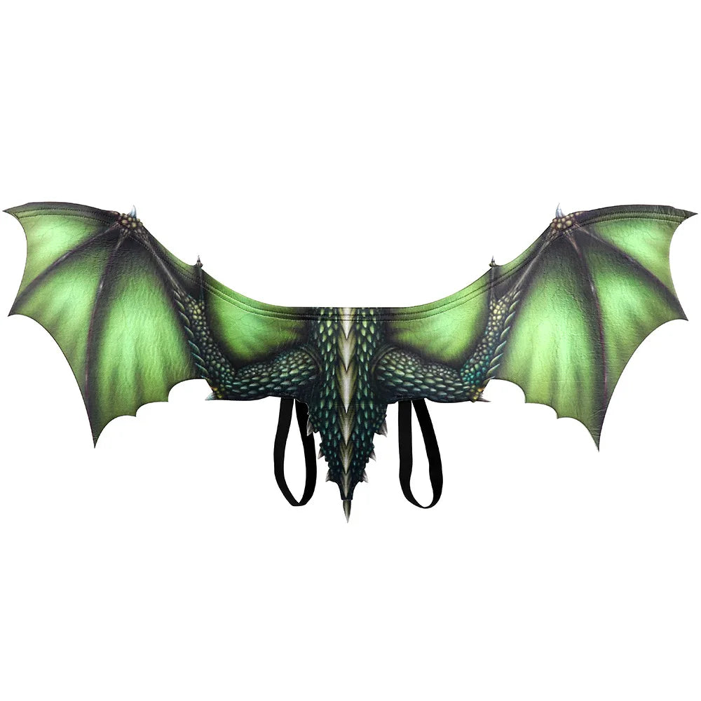 Dragon Face Mask and Wings Adult Costume