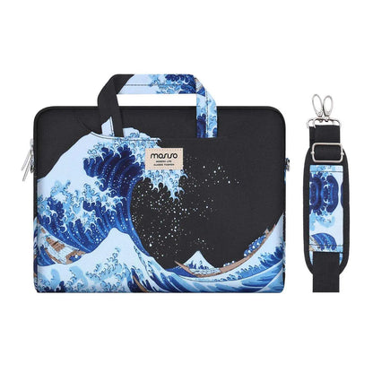 MOSISO Printed Laptop Shoulder Bag – 13–17.3 Inch