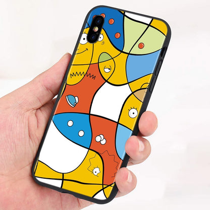 Silicone iPhone Case of The Simpsons - iPhone 11 & 12 Range