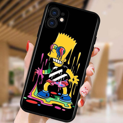 Silicone iPhone Case of The Simpsons - iPhone 11 & 12 Range