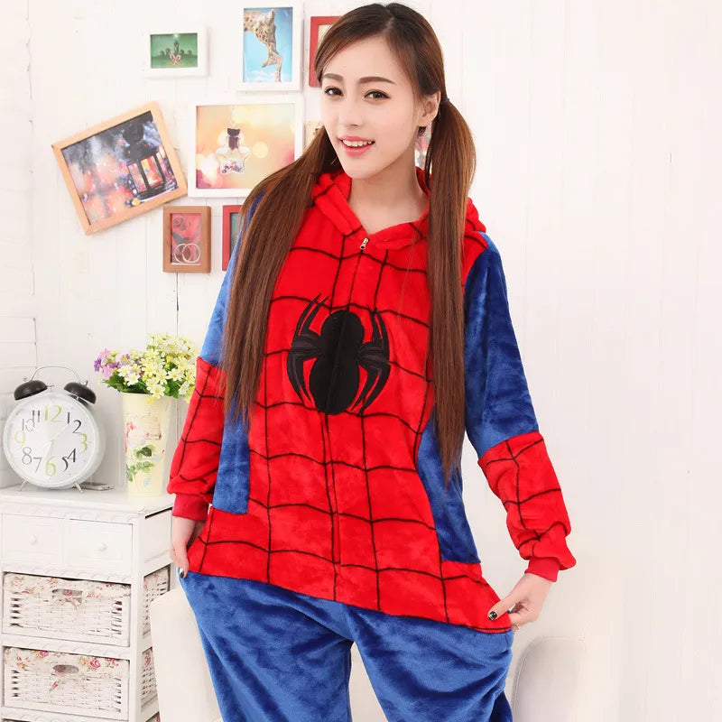 Fluffy Spiderman Kids & Adults Onesie