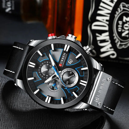 Men's Sport Wrist Watch - Curren Chronograph