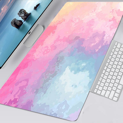 Colourful Marble Keyboard and Mouse Mats
