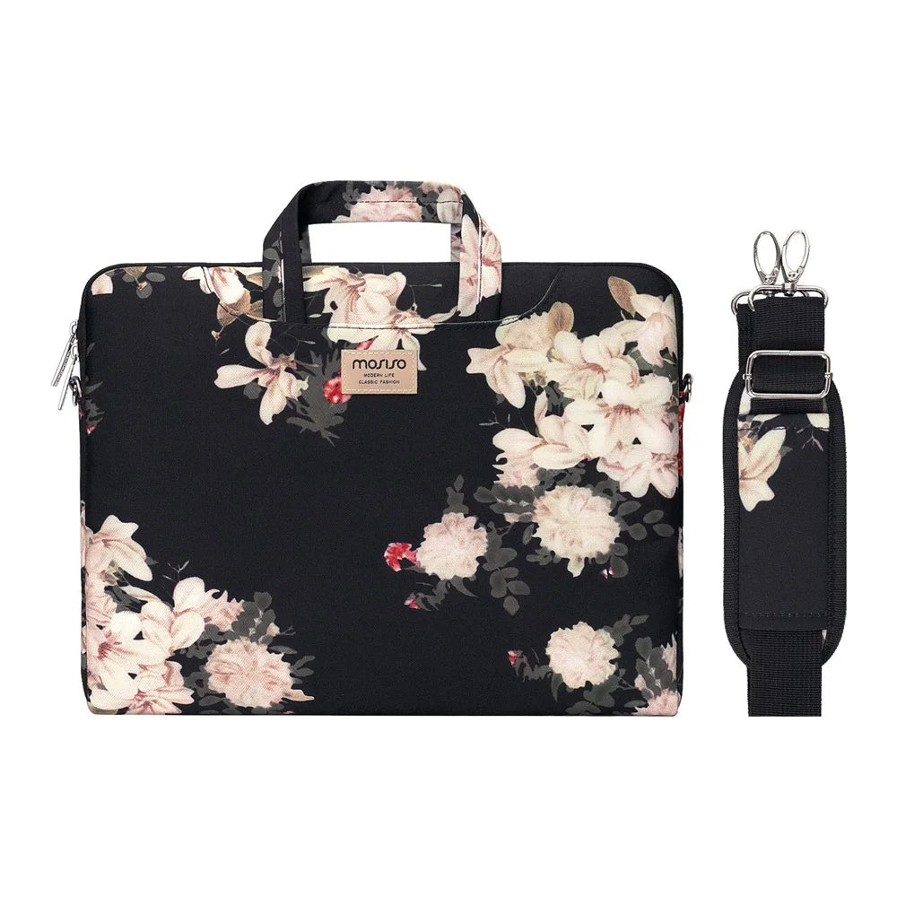 MOSISO Printed Laptop Shoulder Bag – 13–17.3 Inch