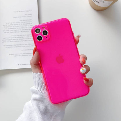 Soft Silicone Neon Colour iPhone Cases