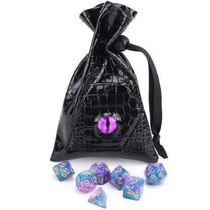 Drawstring Dice Bag with Dragon Eye