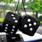 Fluffy Dice Car Decorations