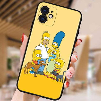 Silicone iPhone Case of The Simpsons - iPhone 13 & 14 Range