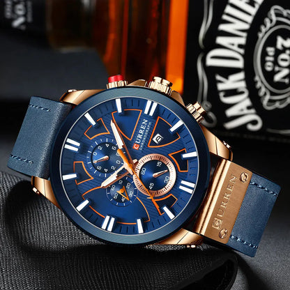 Men's Sport Wrist Watch - Curren Chronograph