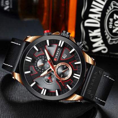 Men's Sport Wrist Watch - Curren Chronograph