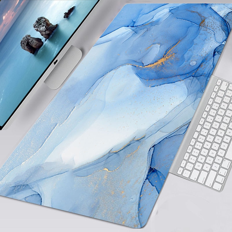 Colourful Marble Keyboard and Mouse Mats - Smaller