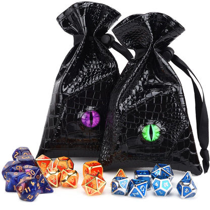 Drawstring Dice Bag with Dragon Eye