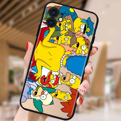 Silicone iPhone Case of The Simpsons - iPhone 13 & 14 Range