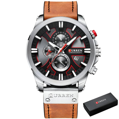 Men's Sport Wrist Watch - Curren Chronograph