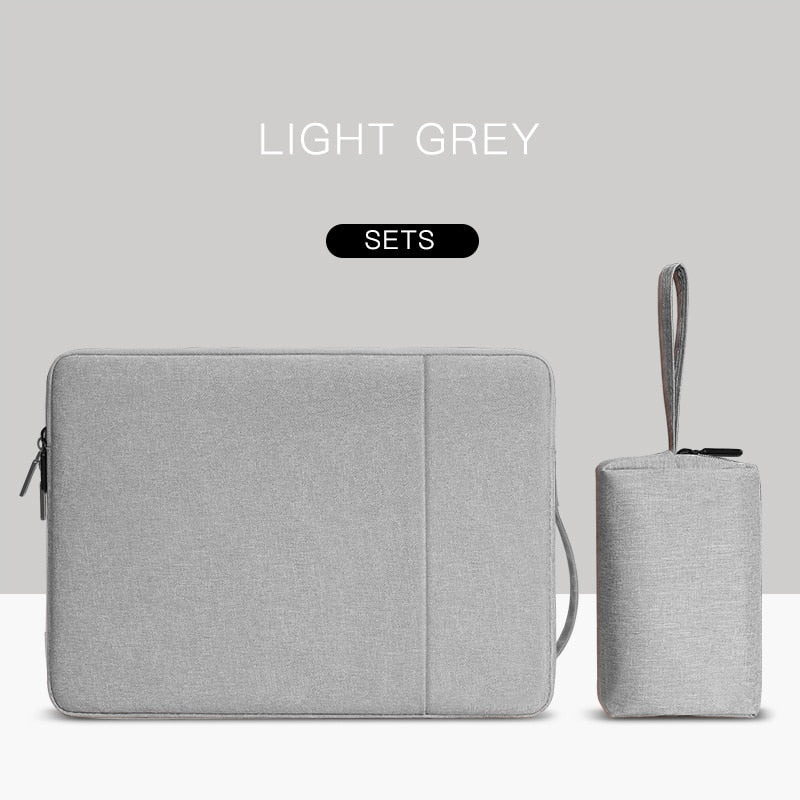 Simple Upright Padded Laptop Sleeve with Accessory Bag