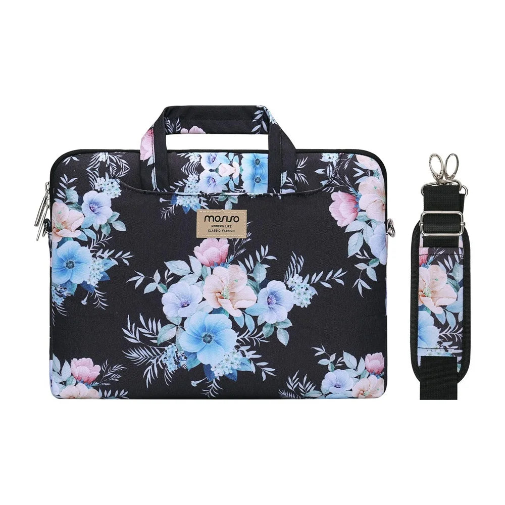 MOSISO Printed Laptop Shoulder Bag – 13–17.3 Inch