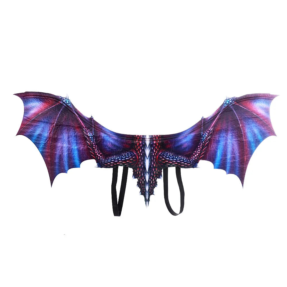 Dragon Face Mask and Wings Adult Costume