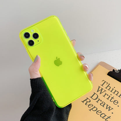 Soft Silicone Neon Colour iPhone Cases