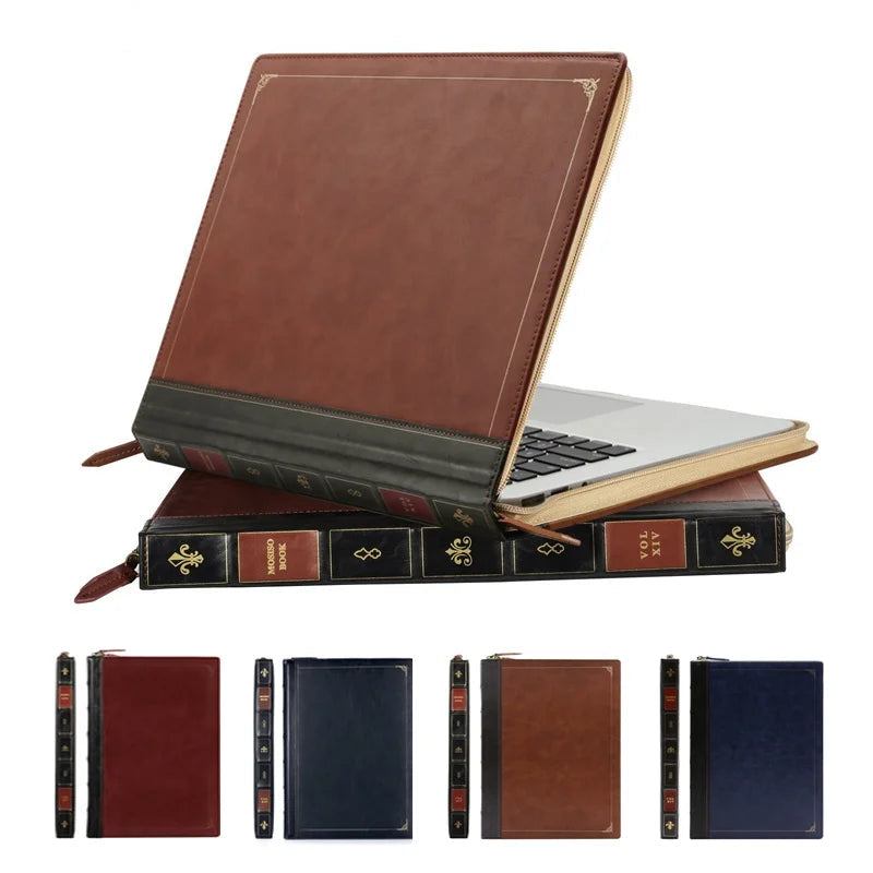 Vintage book laptop sleeve in multiple colours