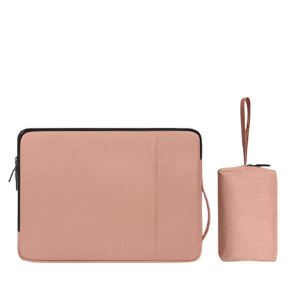 Simple Upright Padded Laptop Sleeve with Accessory Bag