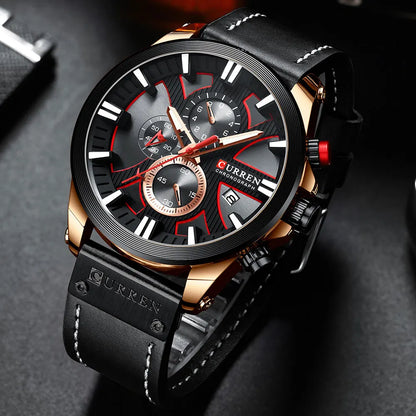Men's Sport Wrist Watch - Curren Chronograph