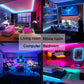 Adhesive Bluetooth LED Light Strips - Multicolour, USB, Remote Control