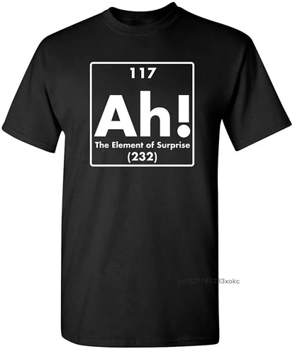Men's Graphic Tee - Ah! The Element of Surprise