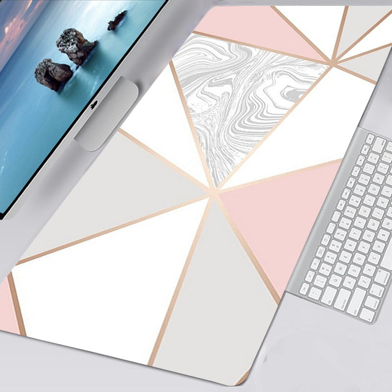 Colourful Marble Keyboard and Mouse Mats - Smaller