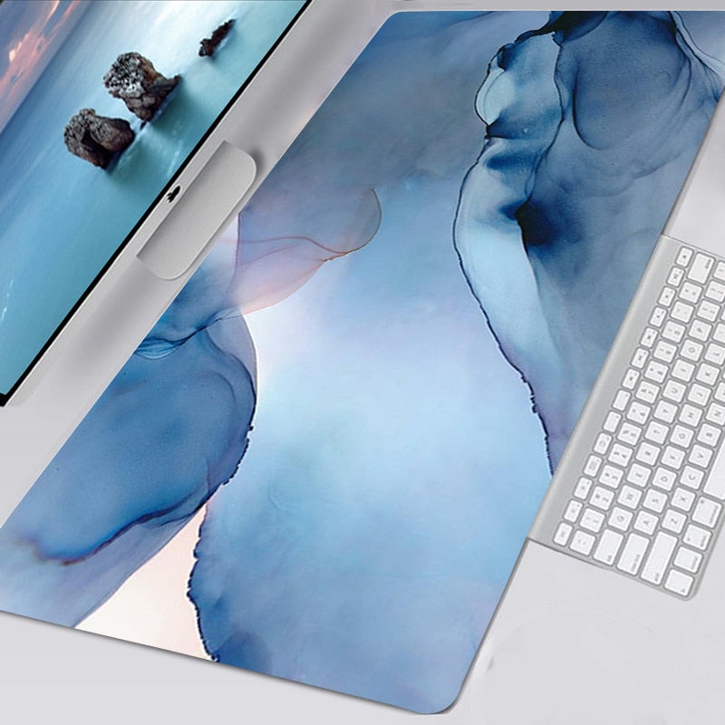 Colourful Marble Keyboard and Mouse Mats - Smaller