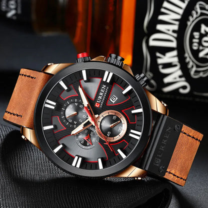 Men's Sport Wrist Watch - Curren Chronograph
