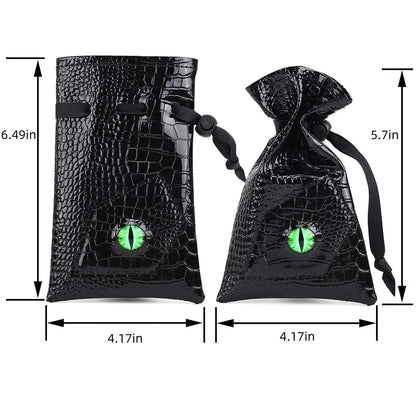 Drawstring Dice Bag with Dragon Eye