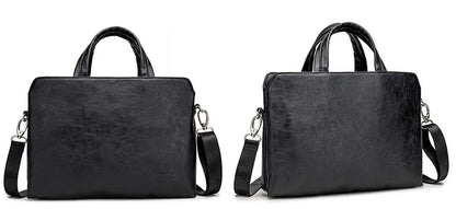 Kinmac PU Leather Work Laptop Bag