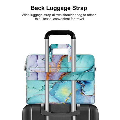 MOSISO Printed Laptop Shoulder Bag – 13–17.3 Inch