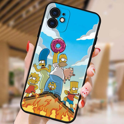 Silicone iPhone Case of The Simpsons - iPhone 13 & 14 Range