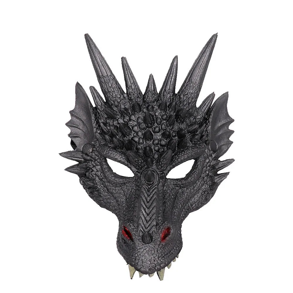 Dragon Face Mask and Wings Adult Costume