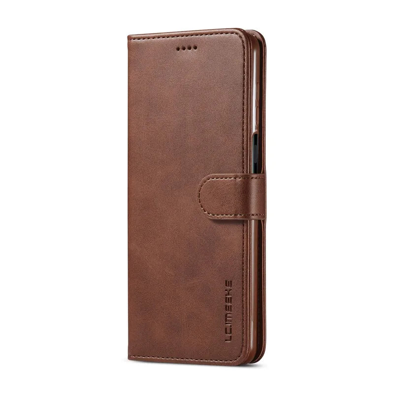 Leather Flip Case with Card Slots for Google Pixel