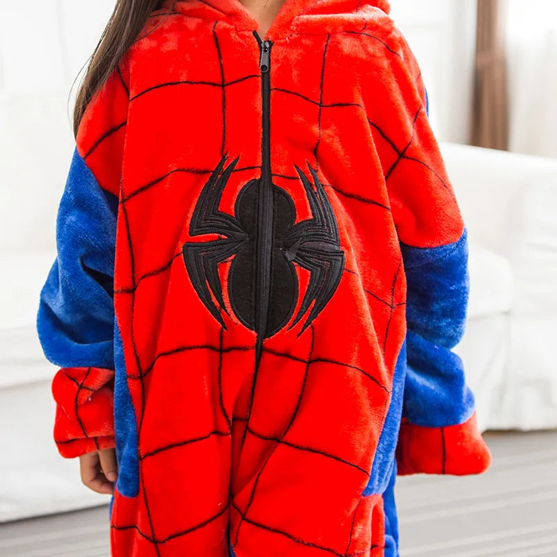 Fluffy Spiderman Kids & Adults Onesie