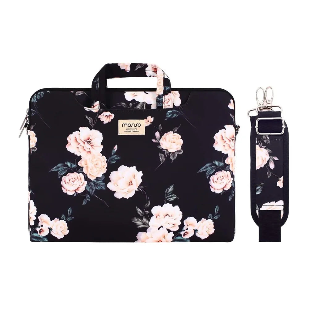 MOSISO Printed Laptop Shoulder Bag – 13–17.3 Inch