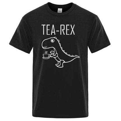 Tea Rex Funny Dinosaur T-Shirt – Unisex Cotton Tee