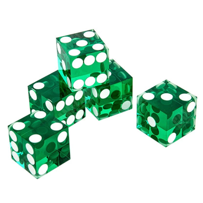 5pcs High-grade Acrylic Transparent Dice Set