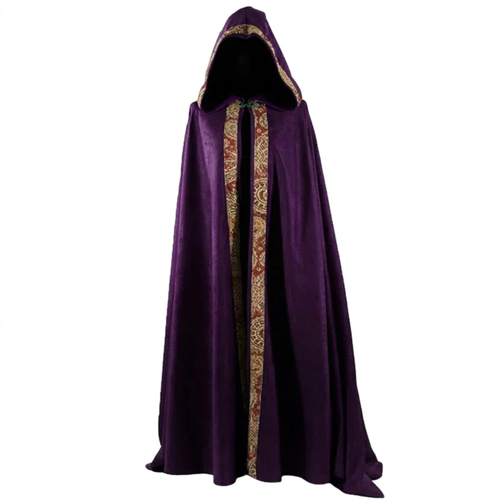 Medieval Hooded Cloak Coat – Long Gothic Cape