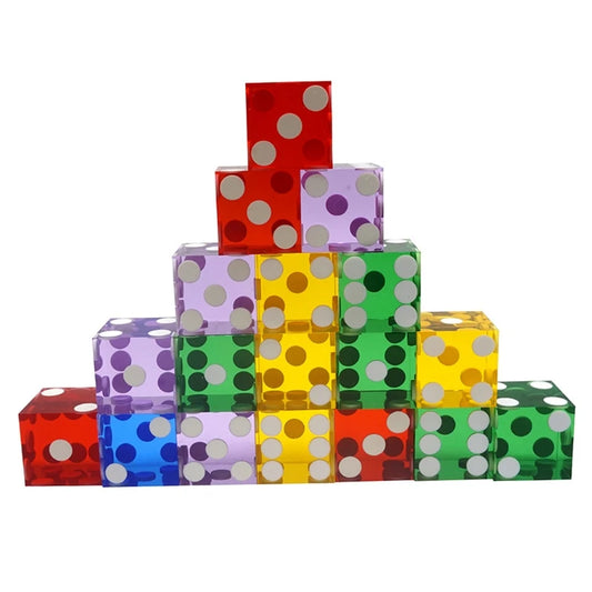 5pcs High-grade Acrylic Transparent Dice Set