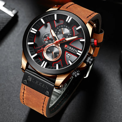 Men's Sport Wrist Watch - Curren Chronograph