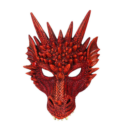 Dragon Face Mask and Wings Adult Costume