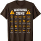 Funny Driving Warning Signs Men's Tee