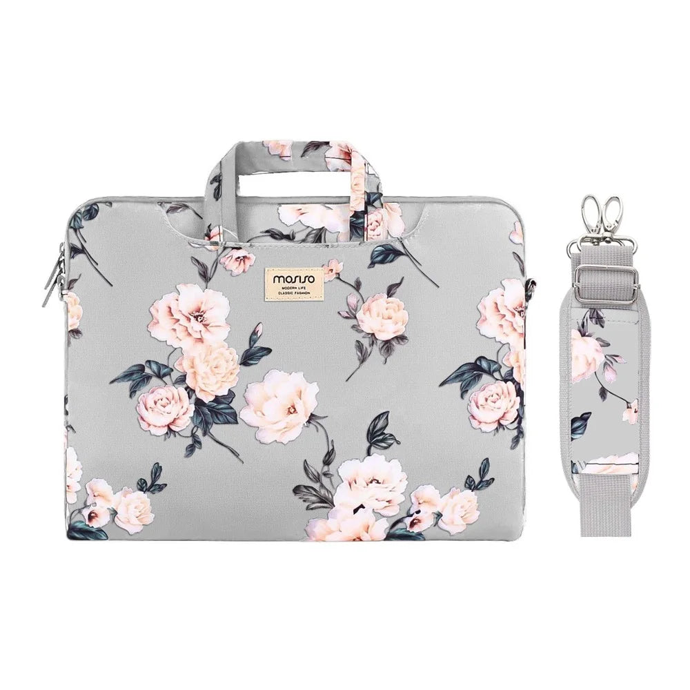 MOSISO Printed Laptop Shoulder Bag – 13–17.3 Inch