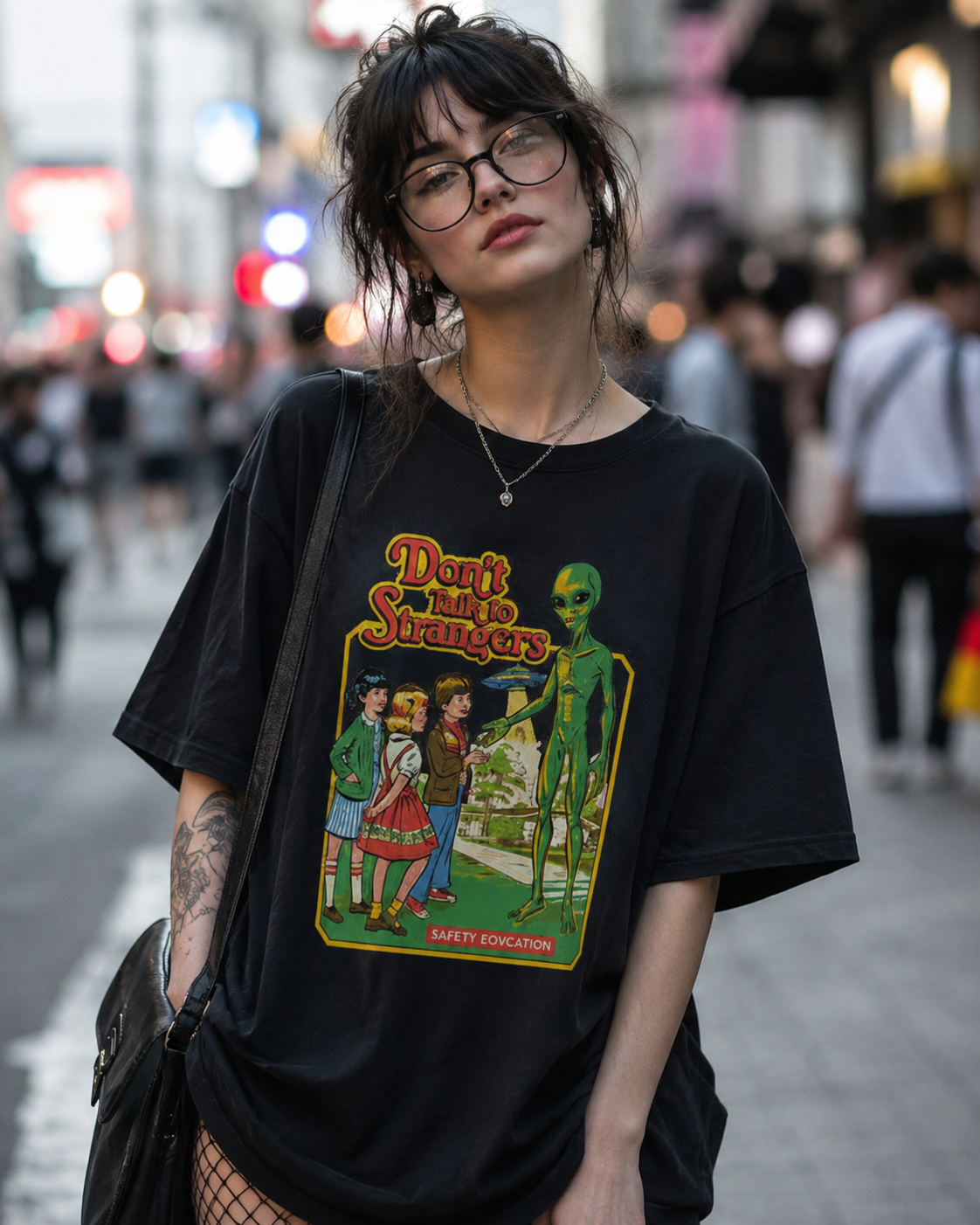 Don't Talk to Strangers Women's Graphic Tee