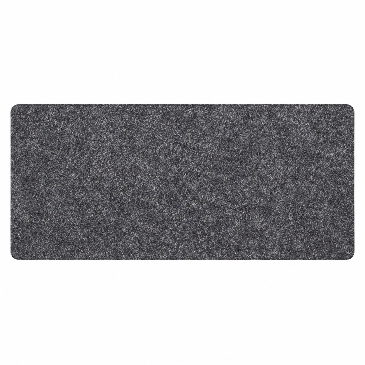 Medium grey felt desk mat with non-slip backing